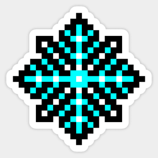 cool christmas snowflake pixel kids Sticker